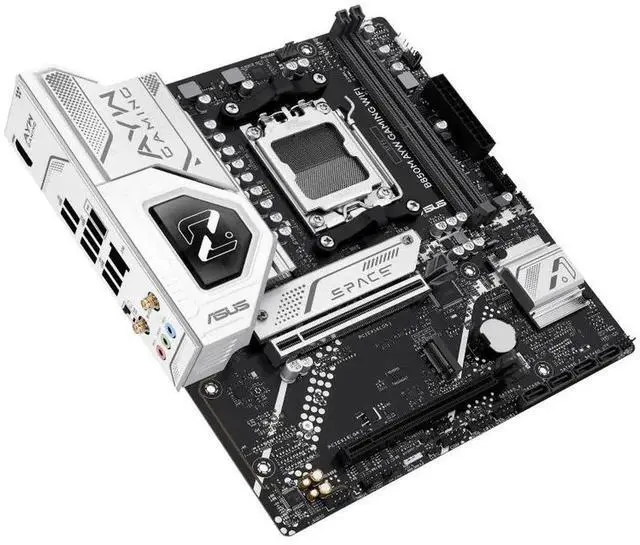 Alt view image 6 of 7 - ASUS B850M AYW GAMING WIFI Motherboard & AMD Ryzen 5 9600X CPU Combo, AMD B850 micro-ATXmotherboard AM5, DDR5, PCle 5.0Ready, Wi-Fi 6,Realtek 2.5Gb Ethernet