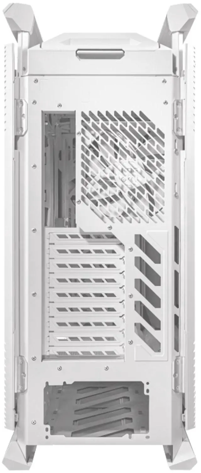 Alt view image 4 of 7 - ASUS ROG GR701 full-tower case, Compatible with ATX and EATX motherboards, Featuring an aluminum alloy X-shaped frame, Pre-installed with four 140 mm fans, Supporting AURA SYNC lighting effects,White