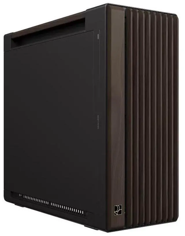 Main image of ASUS ProArt PA602 Walnut Art Iron Edition Mid-Tower Case, Supports graphics cards up to 440mm in length, S upports 420mm coolers, Comes with one 140mm and two 200mm fans, Walnut Brown