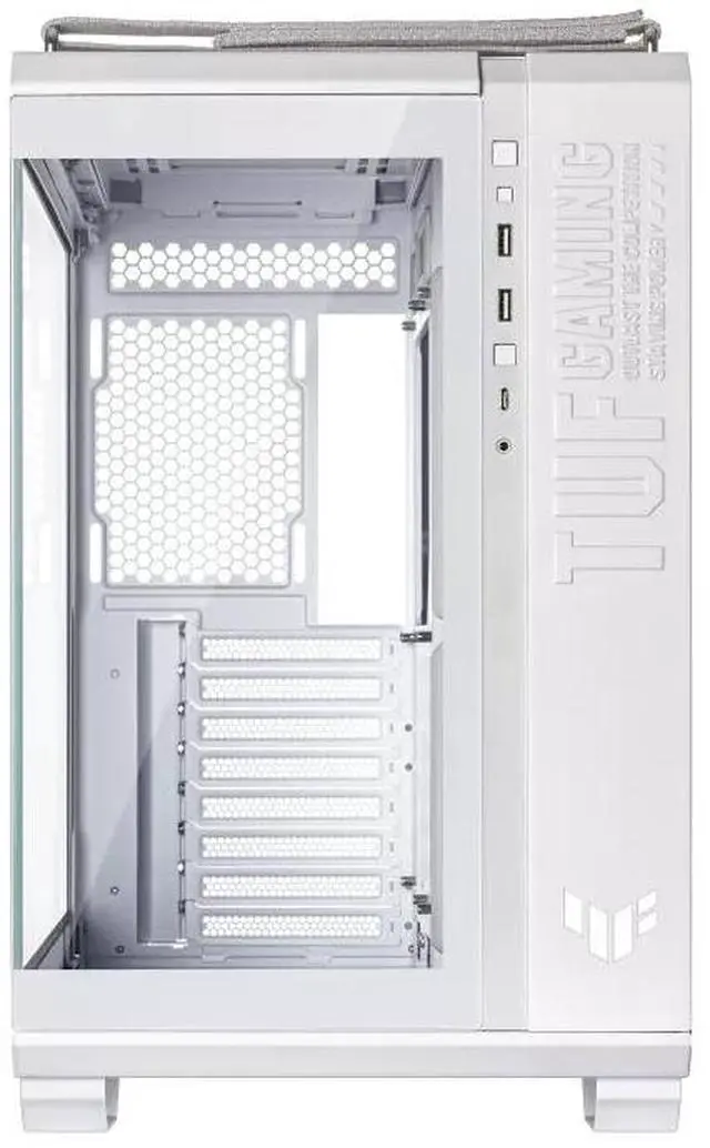 Alt view image 2 of 7 - ASUS TUF GT502 Boundless Edition Mid-Tower Case, Supports ATX motherboards, Accommodates graphics cards up to 400 mm in length, Supports 360 or 280 radiators, CPU height limit of 163 mm, White