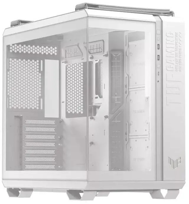 Alt view image 3 of 7 - ASUS TUF GT502 Boundless Edition Mid-Tower Case, Supports ATX motherboards, Accommodates graphics cards up to 400 mm in length, Supports 360 or 280 radiators, CPU height limit of 163 mm, White