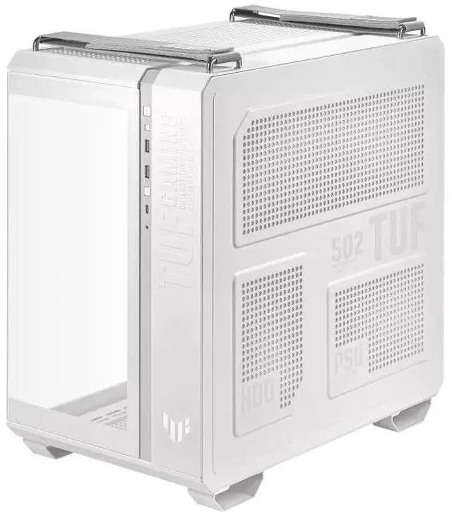 Alt view image 4 of 7 - ASUS TUF GT502 Boundless Edition Mid-Tower Case, Supports ATX motherboards, Accommodates graphics cards up to 400 mm in length, Supports 360 or 280 radiators, CPU height limit of 163 mm, White