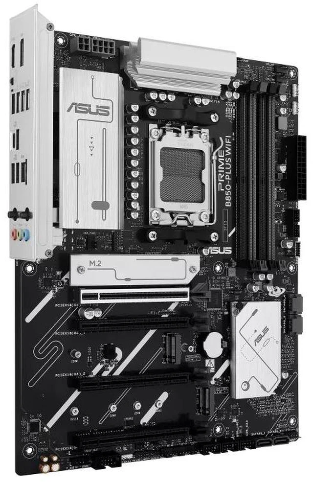 Alt view image 5 of 7 - ASUS PRIME B850-PLUS WIFI Motherboard & AMD Ryzen9 9950X3D CPU Combo, AMD B850 ATX motherboard AM5 DDR5, PCle 5.0 Ready, three M.2slots, Wi-Fi 6E, Realtek 2.5GbEthernet, BlOS FlashBack, AuraSync