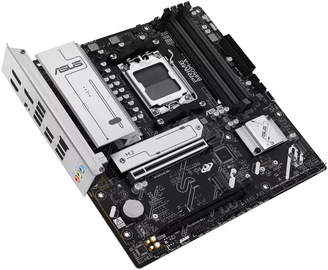 Alt view image 6 of 7 - ASUS PRIME B850M-A Motherboard & AMD Ryzen 5 9600X CPU Combo, AMD B850 (AM5 Socket) micro-ATX,5PCIe 5.0 Ready,three M.2 slots,Realtek 2.5Gb Ethernet,dual DisplayPort,front USB 5Gbps Type-C support