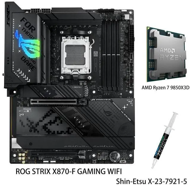 ASUS ROG STRIX X870-F GAMING WIFI Motherboard & AMD Ryzen 7