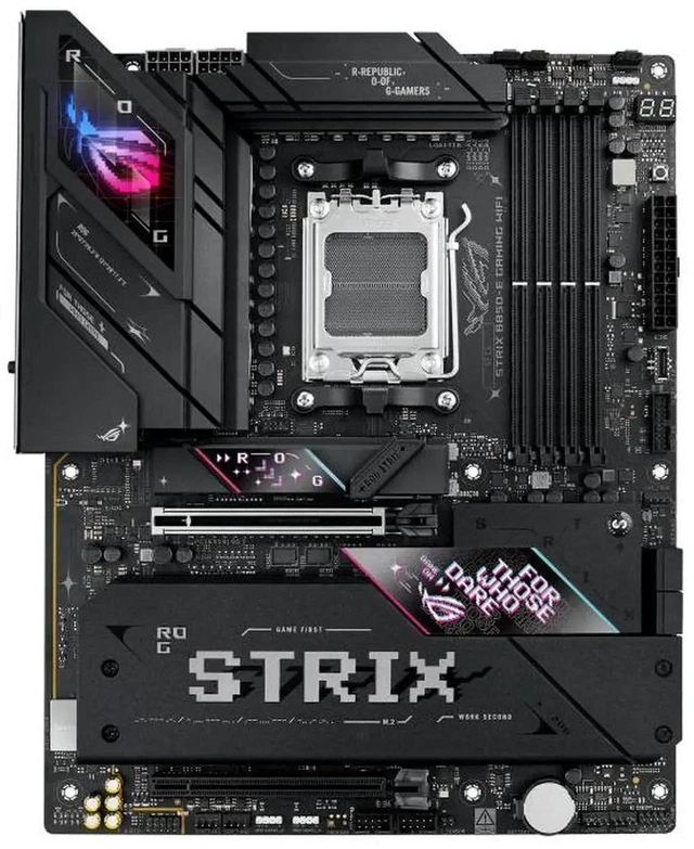 Alt view image 2 of 7 - ASUS ROG Strix B850-E Gaming WiFi Motherboard & AMD Ryzen 5 9600X CPU Combo, AM5 B850 ATX 16+2+2 Stages, Dynamic OC, Core Flex,DDR5 w/AEMP, WiFi 7, 5X M.2, 5G LAN, PCIe 5.0,USB4, USB 20Gbps Type-C,AI