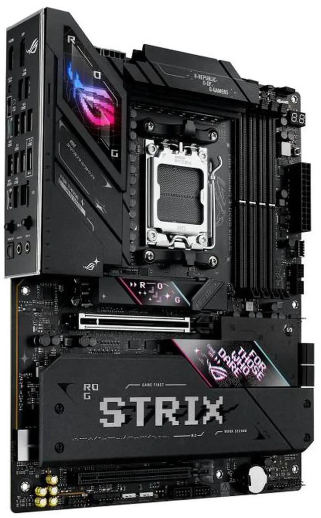 Alt view image 5 of 7 - ASUS ROG Strix B850-E Gaming WiFi Motherboard & AMD Ryzen 9 9900X3D CPU Combo, AM5 B850 ATX 16+2+2 Stages, Dynamic OC, Core Flex,DDR5 w/AEMP, WiFi 7, 5X M.2, 5G LAN, PCIe 5.0,USB4, USB 20Gbps Type-C,