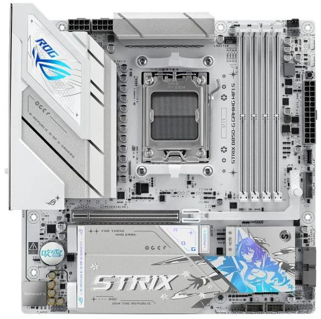 Alt view image 2 of 7 - ASUS ROG STRIX B850-G GAMING WIFI S Motherboard & AMD Ryzen 5 9600X CPU Combo, AMD AM5 B850 mATX white Motherboard, DDR5 WIFI 7,4x M.2, PCIe 5.0 x16, USB 20Gbps Type-C, Ryzen 5 9000 Series