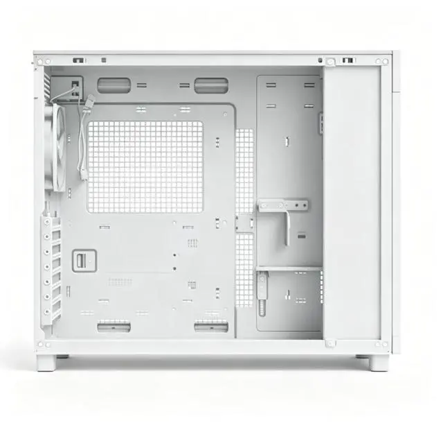 Alt view image 4 of 6 - ASUS AP303 Ice Cube ATX Side-Panel Window Case, supports ATX motherboards, supports up to 360mm liquid cooling, dual GPU mounting brackets, 20Gbps USB-C port, maximum GPU length of 360mm, white