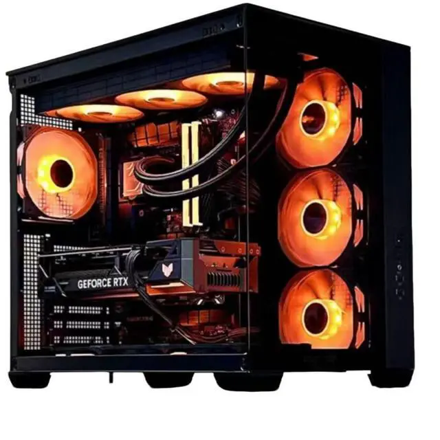 Alt view image 5 of 6 - ASUS Neptune A32 Column-Free Seaview Case, supports ATX motherboards, removable hard drive trays, easy-to-disassemble mortise-and-tenon design, supports fans up to 10 x 12 cm, black