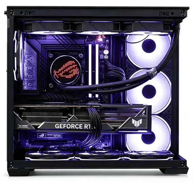 Alt view image 3 of 6 - ASUS Neptune A32 Column-Free Seaview Case, supports ATX motherboards, removable hard drive trays, easy-to-disassemble mortise-and-tenon design, supports fans up to 10 x 12 cm, black