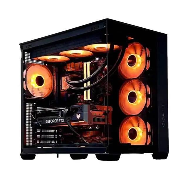 Alt view image 6 of 6 - ASUS Neptune A32 Column-Free Seaview Case, supports ATX motherboards, removable hard drive trays, easy-to-disassemble mortise-and-tenon design, supports fans up to 10 x 12 cm, black