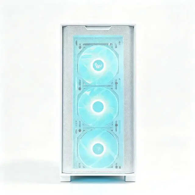 Alt view image 4 of 6 - ASUS A21 Mid-Tower Case, supports M-ATX and Mini-ITX motherboards, supports rear-mounted motherboards, supports 360mm or 280mm radiators, tempered glass side panel, Light & Shadow White