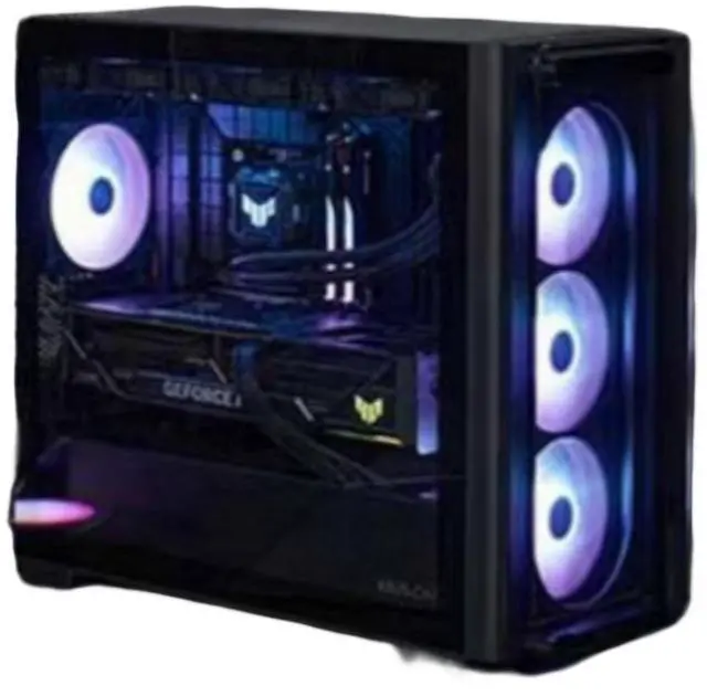 Alt view image 4 of 6 - ASUS A23 Light & Shadow Single-Sided Transparent Case, M-ATX, supports MINI-ITX motherboards, floating glass front panel, supports rear-mounted motherboards, high-efficiency cooling, Shadow Black