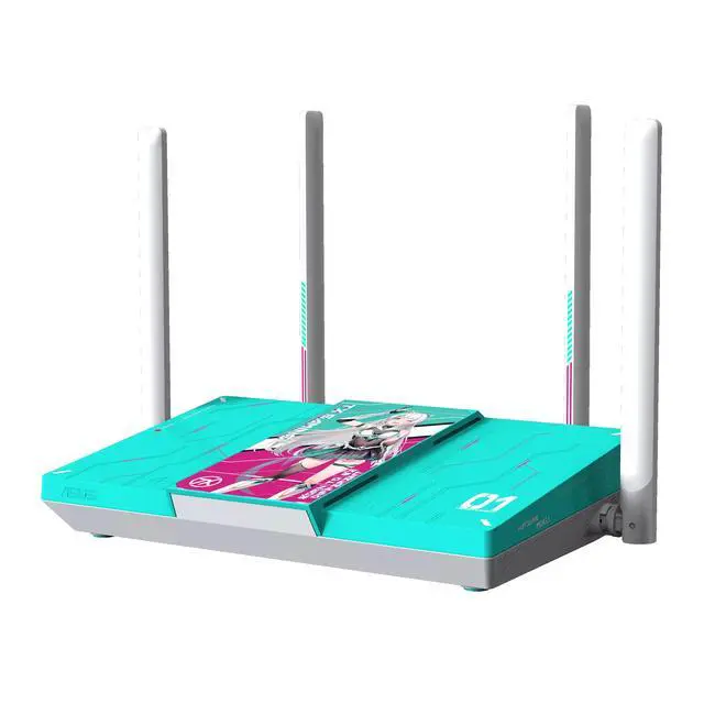 Alt view image 4 of 7 - ASUS RT-BE57 TX GAMING 2 Hatsune Miku Gaming Router, AiMesh, Featuring 4K-QAM and MLO dual-band aggregation, one 2.5G port, three 1G ports, Parental Controls, IoT Network, Kids Network