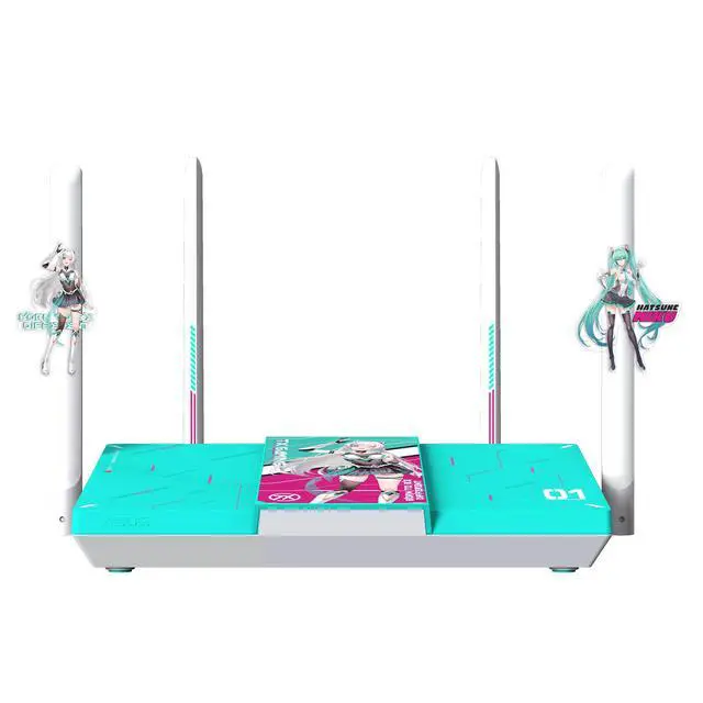 Alt view image 6 of 7 - ASUS RT-BE57 TX GAMING 2 Hatsune Miku Gaming Router, AiMesh, Featuring 4K-QAM and MLO dual-band aggregation, one 2.5G port, three 1G ports, Parental Controls, IoT Network, Kids Network