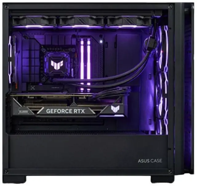 Alt view image 4 of 7 - ASUS A23 Light and Shadow Insight Edition Case, supports Micro-ATX and Mini-ITX motherboards, 360mm radiator, powerful cooling performance, front audio and high-speed USB ports, black