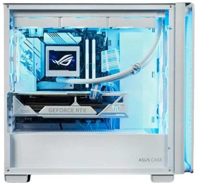 Alt view image 4 of 7 - ASUS A23 Light and Shadow Insight Edition Case, supports Micro-ATX and Mini-ITX motherboards, 360mm radiator, powerful cooling performance, front audio and high-speed USB ports, white