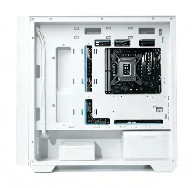 Alt view image 2 of 7 - ASUS A23 Light and Shadow Insight Edition Case, supports Micro-ATX and Mini-ITX motherboards, 360mm radiator, powerful cooling performance, front audio and high-speed USB ports, white