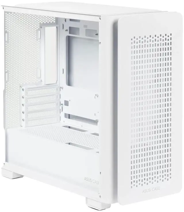 Main image of ASUS A23 Light and Shadow Insight Edition Case, supports Micro-ATX and Mini-ITX motherboards, 360mm radiator, powerful cooling performance, front audio and high-speed USB ports, white