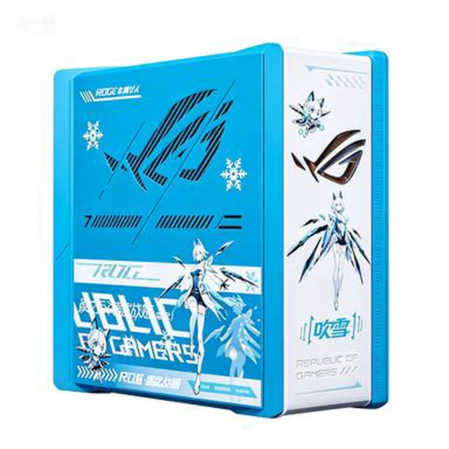 Alt view image 6 of 7 - ASUS ROG Strix GS-BE7200 Snow Warrior Gaming Router, UV Printing, Yuki Onna Custom Edition, 7200 Mbps, WiFi7, 4K-QAM, Dual-Band Wireless, MediaTek Filogic AI, AURA RGB,9×2.5G Ports, AiProtection