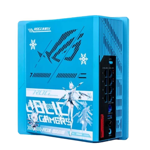 Alt view image 4 of 7 - ASUS ROG Strix GS-BE7200 Snow Warrior Gaming Router, UV Printing, Yuki Onna Custom Edition, 7200 Mbps, WiFi7, 4K-QAM, Dual-Band Wireless, MediaTek Filogic AI, AURA RGB,9×2.5G Ports, AiProtection