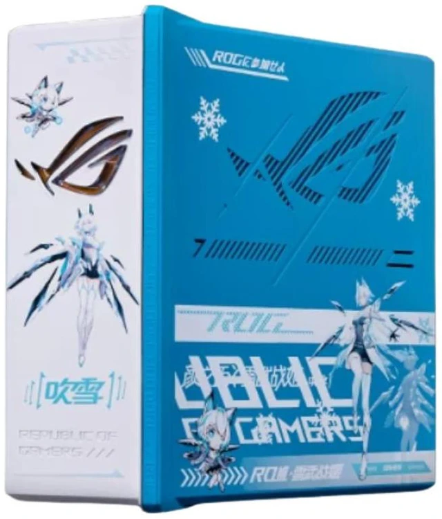 Alt view image 2 of 7 - ASUS ROG Strix GS-BE7200 Snow Warrior Gaming Router, UV Printing, Yuki Onna Custom Edition, 7200 Mbps, WiFi7, 4K-QAM, Dual-Band Wireless, MediaTek Filogic AI, AURA RGB,9×2.5G Ports, AiProtection