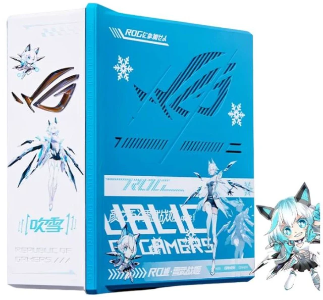 Main image of ASUS ROG Strix GS-BE7200 Snow Warrior Gaming Router, UV Printing, Yuki Onna Custom Edition, 7200 Mbps, WiFi7, 4K-QAM, Dual-Band Wireless, MediaTek Filogic AI, AURA RGB,9×2.5G Ports, AiProtection