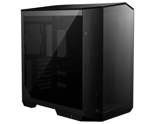 Alt view image 4 of 5 - MSI MAG PANO 100L PZ Desktop Ocean View PC Case, Supports Regular,ATX/MicroATX/MiniITX,MicroATX 360mm AIO Cooler Support, Compatible with RTX 5090 Graphics Card, Dual 160mm Fan Mounts