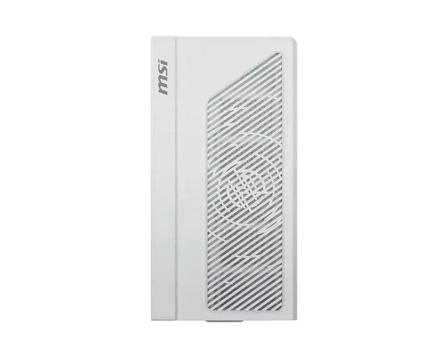 Alt view image 5 of 5 - MSI MPG VIXTA 300R PZ White MidTower Ocean View PC Case, Supports Regular ATX, MicroATX, MiniITX & BackConnect ATX / MicroATX Motherboards, OnePiece Curved Tempered Glass, 3 PreInstalled Fans