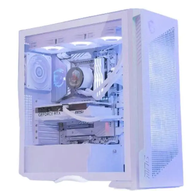 Alt view image 3 of 5 - MSI MPG VELOX 300R AIRFLOW PZ WHITE MidTower Desktop PC Case, Supports Regular EATX, ATX, MicroATX, MiniITX , Builtin GPU Support Bracket, 360mm AIO Cooler Support, 3 PreInstalled DualLayer Fan