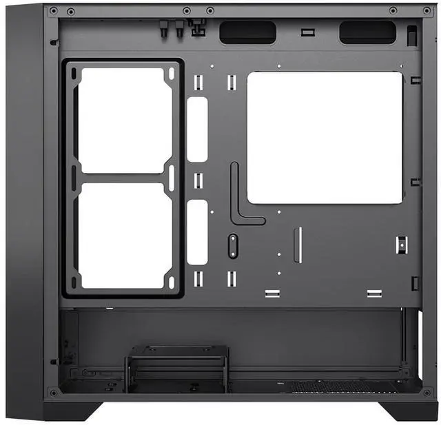 Alt view image 6 of 7 - MSI PAG FORGE M100L SFF PC Case, Tempered Glass Side, MicroATX/MiniITX Support, 360mm AIO Support, Optimized Airflow, Magnetic Dust Filter, 12 Fan Mounts