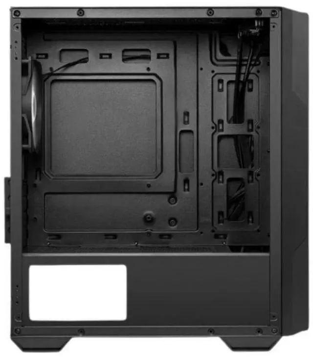 Alt view image 7 of 7 - MSI MAG FORGE M110L AIRFLOW Black MidTower Gaming PC Case, Supports MicroATX & MiniITX Motherboards, 240mm AIO Cooler Support, Tempered Glass Side Panel, 7 Fan Mounts