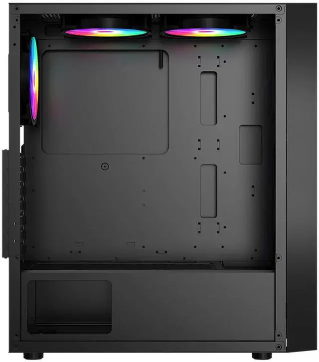 Alt view image 6 of 7 - MSI PAG SHIELD 200L MidTower PC Case, Tempered Glass Side, ATX/MicroATX/MiniITX Support, Optimized Airflow, Magnetic Dust Filter, ATX PSU Support, Long GPU Compatible