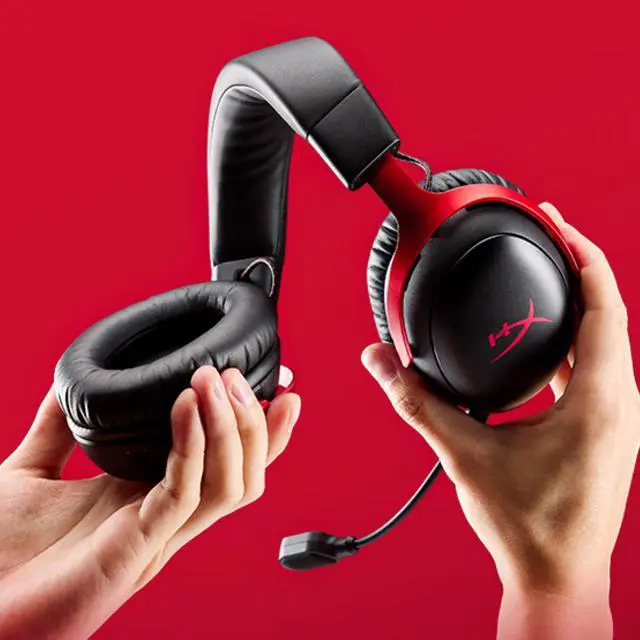 Alt view image 7 of 7 - HyperX Cloud III S Wireless Gaming Headset, 200-hour Battery Life, 2.4GHz Wireless/Bluetooth, 53mm Drivers, 10mm Detachable Microphone, Compatible with PC/PS5/PS4/Switch/Mac/Mobile Devices, Black Red