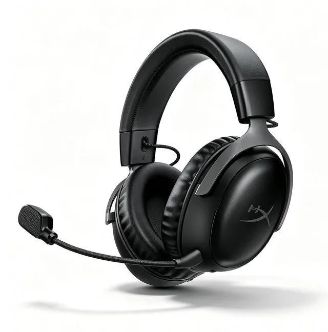Main image of HyperX Cloud III S Wireless Gaming Headset, 200-hour Battery Life, 2.4GHz Wireless/Bluetooth, 53mm Drivers, 10mm Detachable Microphone, Compatible with PC/PS5/PS4/Switch/Mac/Mobile Devices, Black