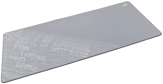 Alt view image 2 of 7 - ASUS ROG Scabbard II Arctic Gray XXL Gaming Mouse Pad, 900 x 400 x 3mm, Military-Grade Nano Water-Oil-Dust Repellent Triple-Protection Coating, Non-Slip Rubber Base,Wear-Resistant Flat-Stitched Edges