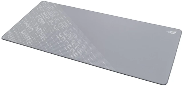 Alt view image 3 of 7 - ASUS ROG Scabbard II Arctic Gray XXL Gaming Mouse Pad, 900 x 400 x 3mm, Military-Grade Nano Water-Oil-Dust Repellent Triple-Protection Coating, Non-Slip Rubber Base,Wear-Resistant Flat-Stitched Edges