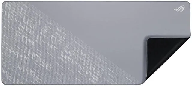 Alt view image 7 of 7 - ASUS ROG Scabbard II Arctic Gray XXL Gaming Mouse Pad, 900 x 400 x 3mm, Military-Grade Nano Water-Oil-Dust Repellent Triple-Protection Coating, Non-Slip Rubber Base,Wear-Resistant Flat-Stitched Edges