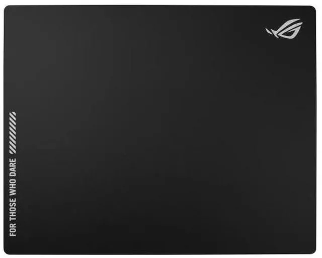 Main image of ASUS ROG Moonstone Ace L Black Gaming Mouse Pad, 500 x 400 x 4mm, Impact-Resistant, Scratch-Resistant & Easy-to-Clean Tempered-Glass Surface, Smooth Matte Finish, UltraGrippy Silicone Base