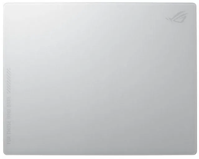 Main image of ASUS ROG Moonstone Ace L White Gaming Mouse Pad, 500 x 400 x 4mm, Impact-Resistant, Scratch-Resistant & Easy-to-Clean Tempered-Glass Surface, Smooth Matte Finish, UltraGrippy Silicone Base