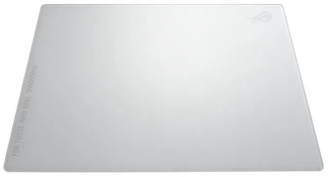 Alt view image 2 of 4 - ASUS ROG Moonstone Ace L White Gaming Mouse Pad, 500 x 400 x 4mm, Impact-Resistant, Scratch-Resistant & Easy-to-Clean Tempered-Glass Surface, Smooth Matte Finish, UltraGrippy Silicone Base