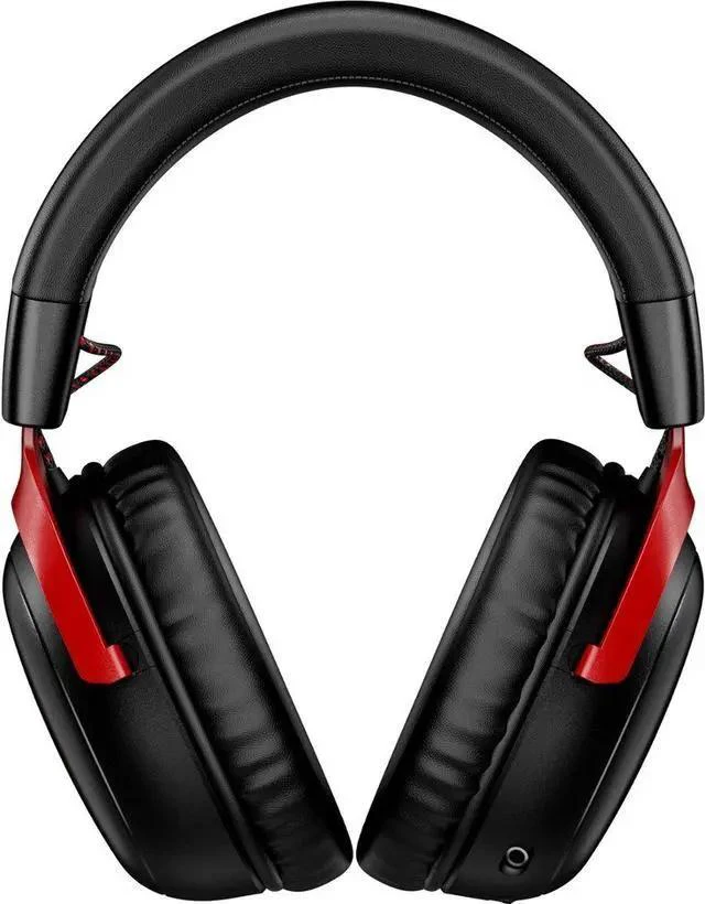 Alt view image 3 of 7 - HyperX Cloud III Wireless Gaming Headset for PC, PS5, PS4, up to 120-hour Battery, 2.4GHz Wireless, DTS Spatial Audio, 53mm Angled Drivers, Memory Foam, Durable Frame, 10mm Microphone, Black/red