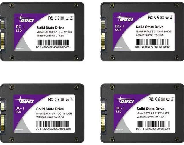 Alt view image 4 of 4 - DUCI 512GB SSD, Universal Internal SSD, SATA 3.0, Drive 2.5, for Laptops and Desktop PCs, Speeds up to 510MB/s, for Gaming/Work, Black