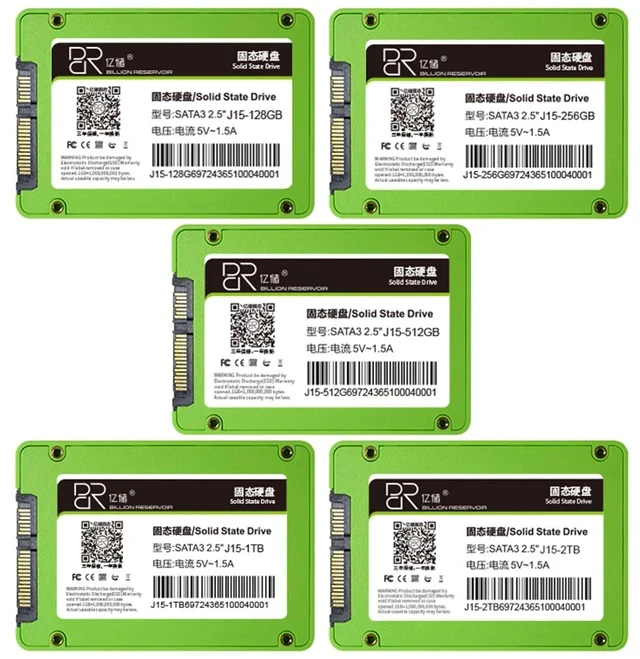 Alt view image 4 of 6 - DUCI J15-128GB SSD, Universal Internal SSD, SATA 3.0, Drive 2.5, for Laptops and Desktop PCs, Speeds up to 510MB/s, for Gaming/Work, Green