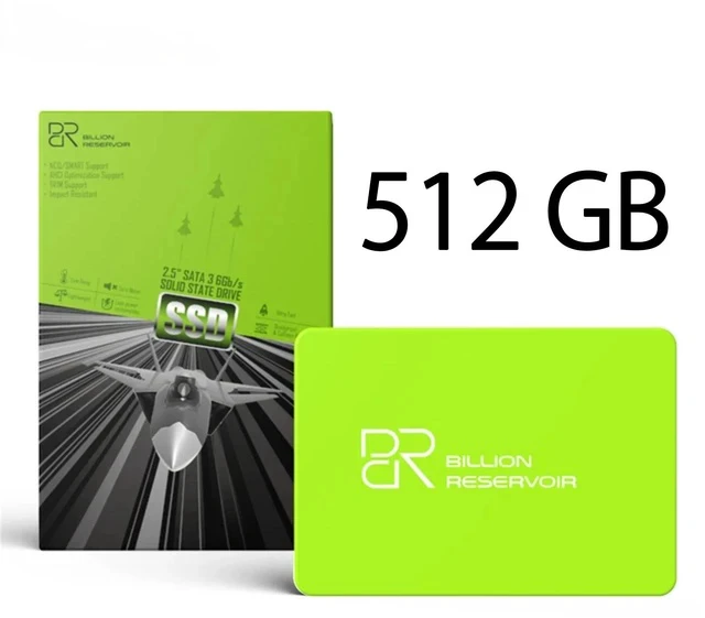 Alt view image 2 of 6 - DUCI J15-512GB SSD, Universal Internal SSD, SATA 3.0, Drive 2.5, for Laptops and Desktop PCs, Speeds up to 510MB/s, for Gaming/Work, Green