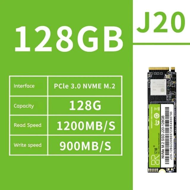 Alt view image 2 of 6 - DUCI 128G NVME M.2 universal internal SSD Solid State, Notebook and PC laptop, PCIE3.0 interface, Speeds Up to 2100MB/s,for Gaming, Work, Green