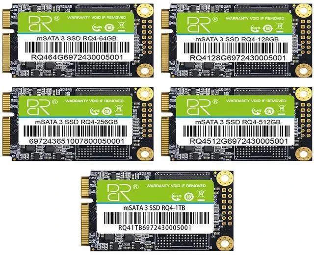 Alt view image 3 of 7 - DUCI MSATA 128GB SSD, Universal SSD with speeds up to 512MB/s for Notebook and Desktop PCs for Gaming/Work, Green