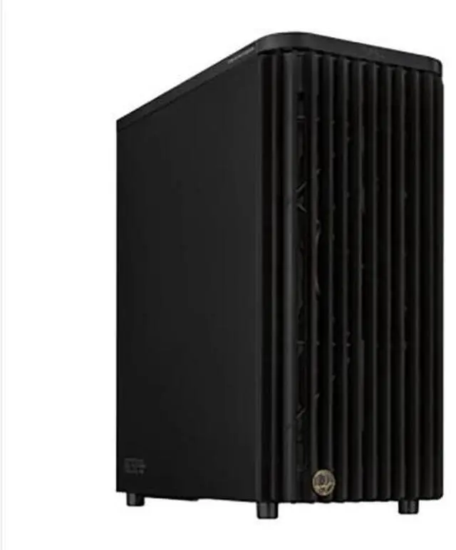 Main image of ASUS ProArt PA401 Woodcraft & Iron Rhythm Edition Mid-Tower Case, supports ATX, M-ATX, and Mini-ITX motherboards, 34mm cable management space, left-side panel latch, non-transparent design