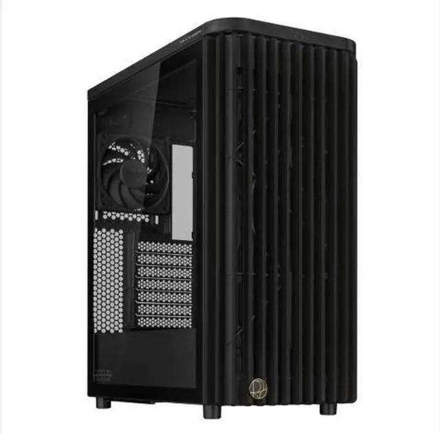 Alt view image 2 of 6 - ASUS ProArt PA401 Wood Edition Mid-Tower Case, supports ATX, M-ATX, and Mini-ITX motherboards, comes standard with two 160mm custom fans, and features a latch on the left side panel